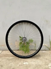 26" Bike Rear Wheel, Double Layer Alum Alloy 10G 36 Spokes Bicycle Rear 680g Rim