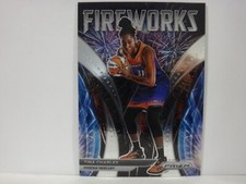 2022 Panini Prizm WNBA #4 Tina Charles Fireworks Prizms Green