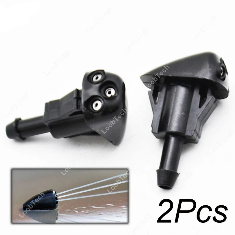 Spray Wiper Nozzle For Kia Clarus 1996-2001 2Pcs Front Windshield Washer Jet - Image 2 of 4
