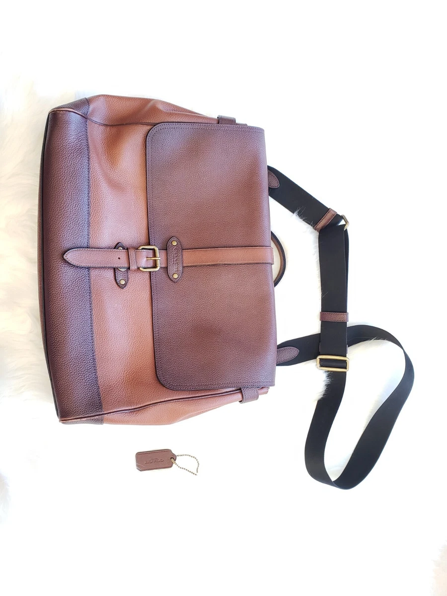 brown coach laptop bag