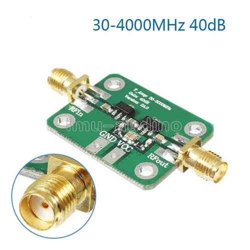 30-4000MHz 4GHz 40dB Gain 50Ω Broadband RF Amplifier Module For VHF/UHF ...