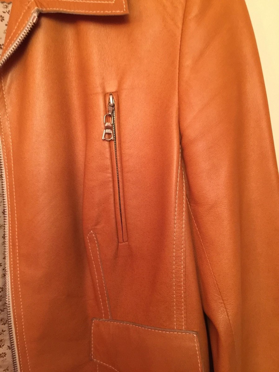 Veste En Cuir Véritable Steven Ashford - Taille 36-38, Occasion En Très Bon état
