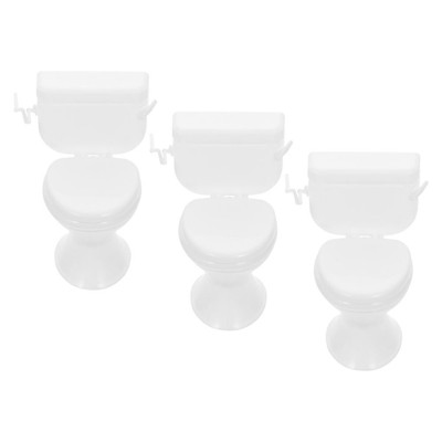  3 Pcs Mini-Schmuck-Badezimmermöbel Badezimmermodell Spielzeug