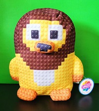 Nanco Brown/Yellow Pixel Block Penguin 8" Plush Stuffed Animal