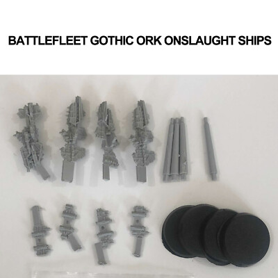 Uncolored model Battlefleet Gothic ORK ONSLAUGHT SHIPS WOW