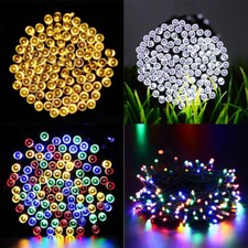 50/100/200/500 LED Solar Lights Fairy String Light Outdoor Garden Party Wedding