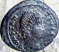 Genuine Ancient Roman Coin 330-336AD Constantius II Authentic 2 Soldiers Reverse