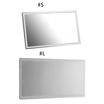 Vanity for Sun Visor 4.3x2.5in/5.9x3.1in High-definition Stainless Steel