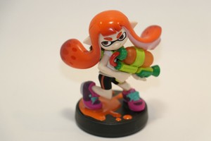Inkling Girl Orange Amiibo Figure Splatoon Nintendo Switch 3ds Wii U Us Seller