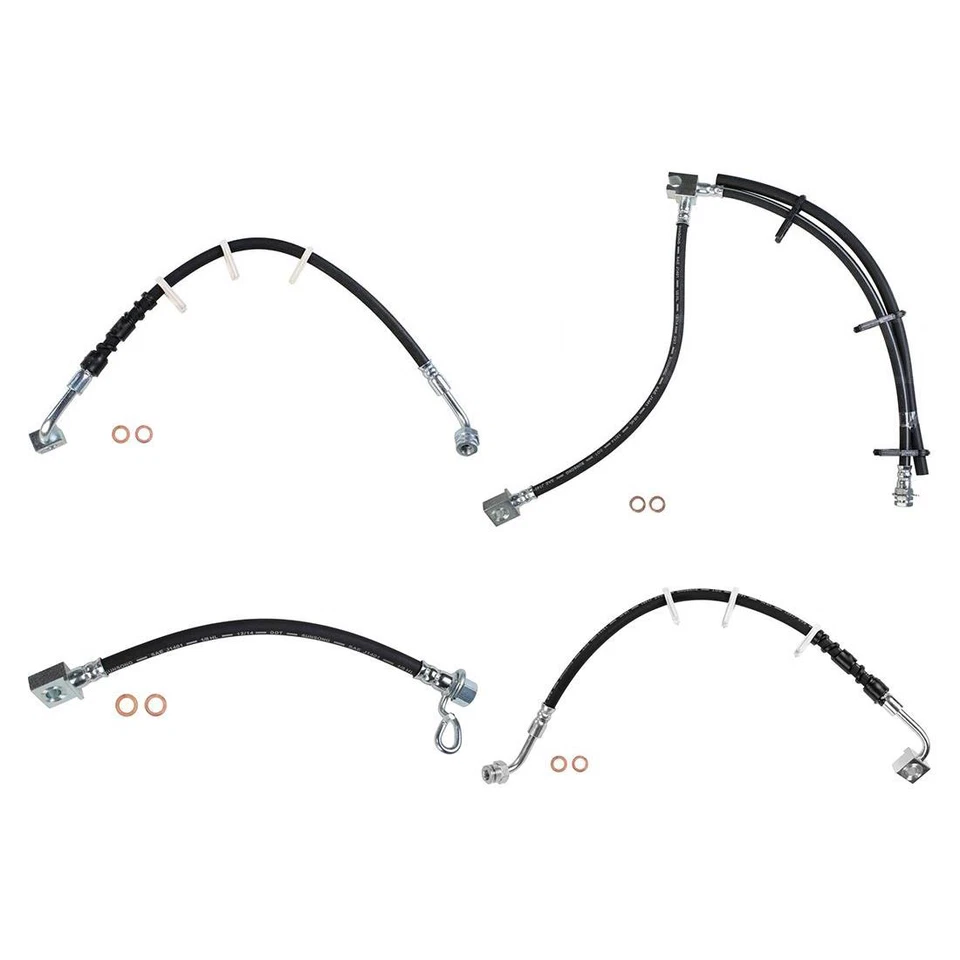 Front Rear Brake Line Hose For Ford E-350 Super Duty E-250 E-350 Club Wagon - Image 2 of 4