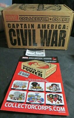 Marvel Collector Corps Captain America Civil War Empty Box with ad insert only | eBay