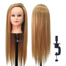 Female Mannequin Head Hair Practice Braiding Cutting Hair Styling Training