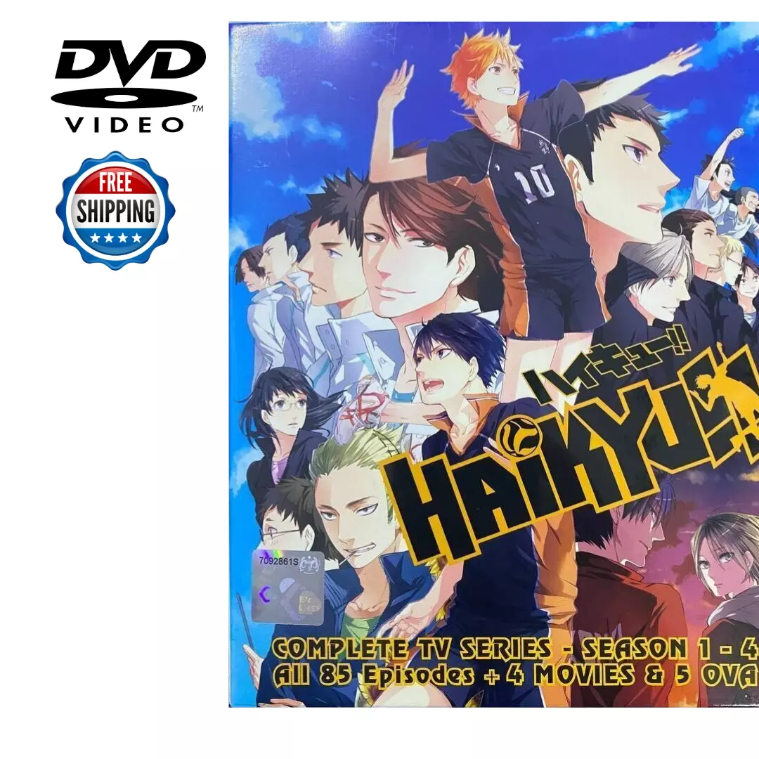 HAIKYU !! (SEASON 1-4)( HAIKYŪ ) - ANIME TV DVD (1-85 EPS+5 OVA+4 MOVIE)  ENG DUB