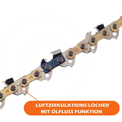4x Sägekette Halbmeißel 35cm Mit Schwert 3/8 50TG 1,1mm Für