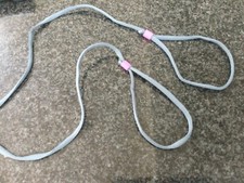 2 x Esterilla de yoga correa de transporte.  Gris/rosa. Nuevo.