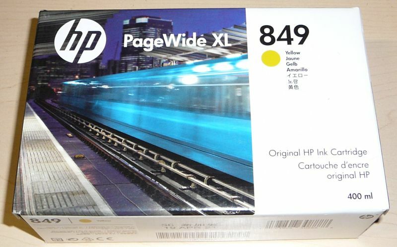 HP 849 400ml PageWide XL Yellow Ink Cartridge 19APR2021  -image