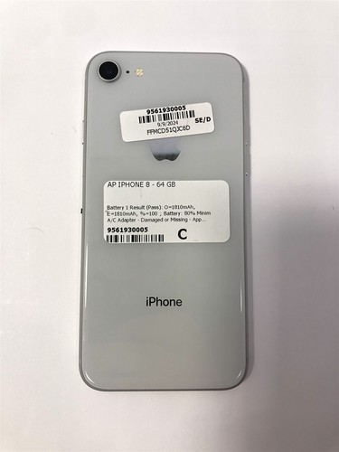 Apple iPhone 8 A1863 - 64GB - Silver - MQ732LL/A - Verizon - Afbeelding 6 van 8