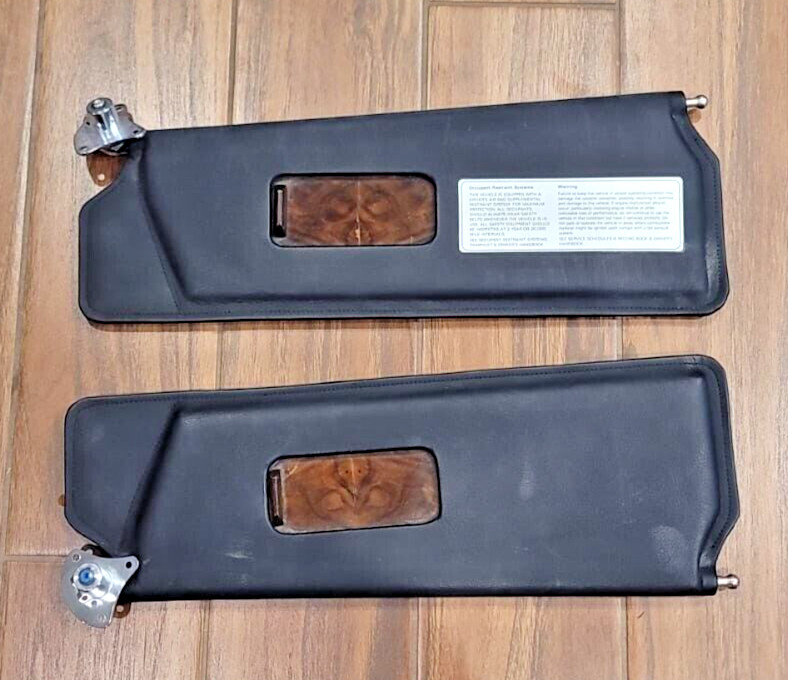 1990 ROLLS ROYCE BENTLEY CONTINENTAL TURBO R DRIVER PASSENGER SIDE SUN VISOR