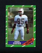 Mark Duper 1986 Topps - Miami Dolphins #48 MINT
