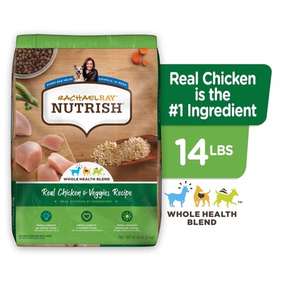 Nutrish Real Chicken & Veggies Recipe Dry Dog Food, 14 lb. Bag
