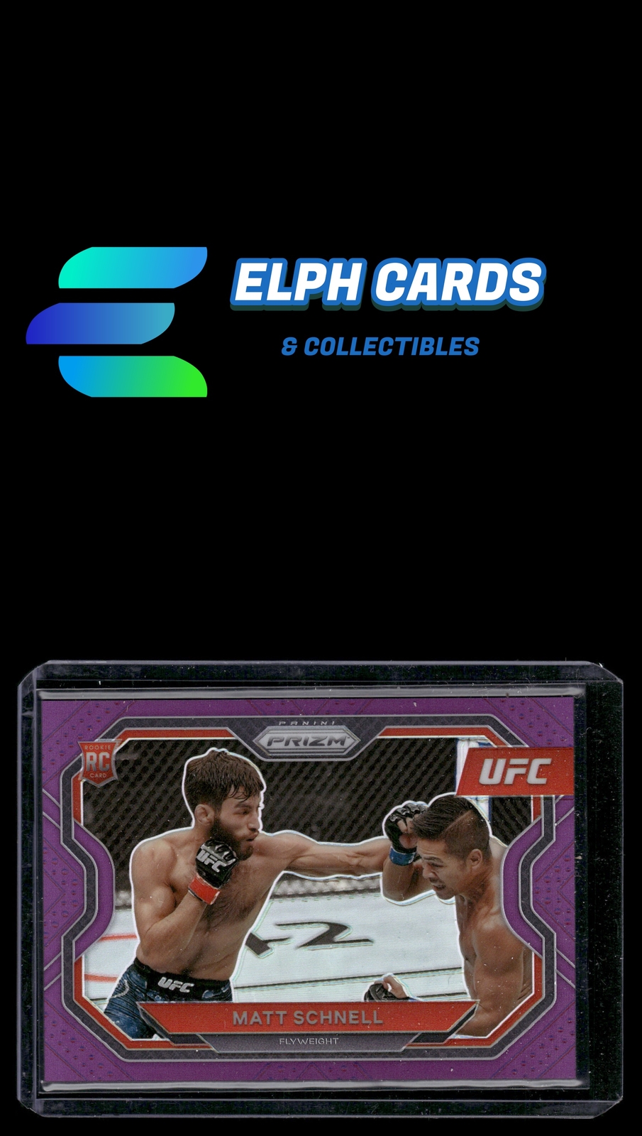 2021 Panini Prizm UFC #109 Matt Schnell Purple Prizms #/149