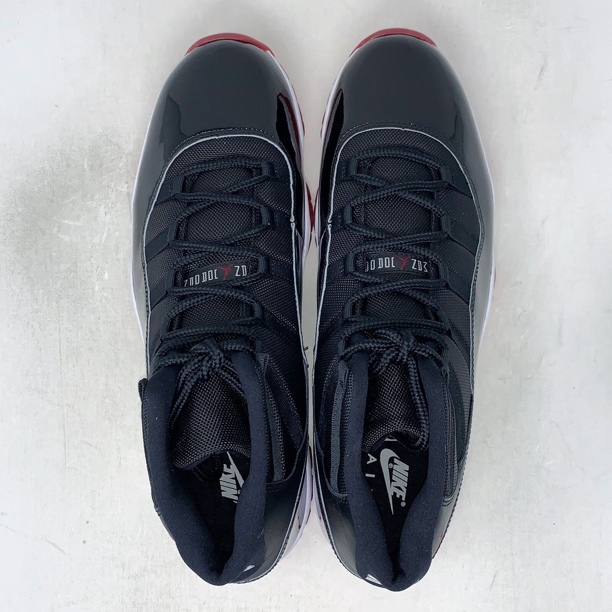 Air Jordan 11 Retro Playoffs Bred Black Sneaker (2019), Size
