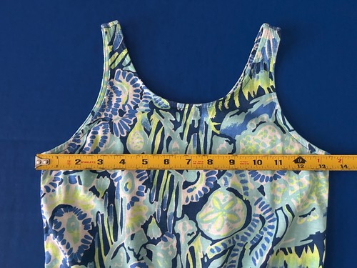Lilly Pulitzer Girls M Bala Romper Indigo Sunset Print 2016 vhtf - Picture 6 of 8