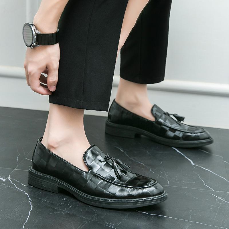 SAOLA Scarpe da sposa Oxford da uomo business formali nappe a pompa abito a punta