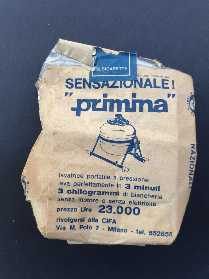 RARISSIMO PACCHETTO SIGARETTE NAZIONALI ITALIANE MORBIDE VUOTO VINTAGE ANNI 60 - Immagine 2 di 4