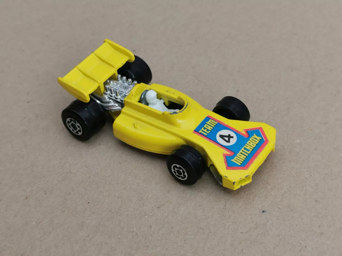 Rare Matchbox Superfast #24 Team Matchbox In Yellow With No.4 Label /Exc./ Loose