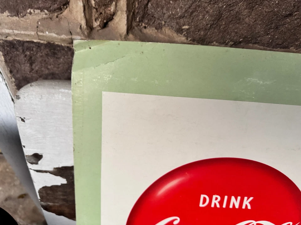 Vintage Coke Sign Cardboard 1967 - Image 3 of 4