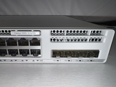 Cisco Catalyst 9200L C9200L-24-4X-E 24-Port 4x10G Switch + 1 Stacking Module