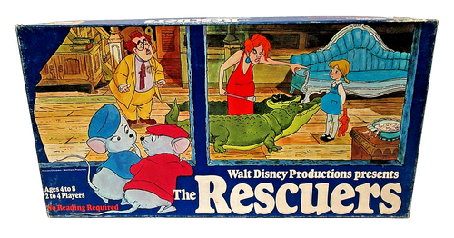 Parker Brothers 1977 Disney THE RESCUERS Board Game COMPLETE