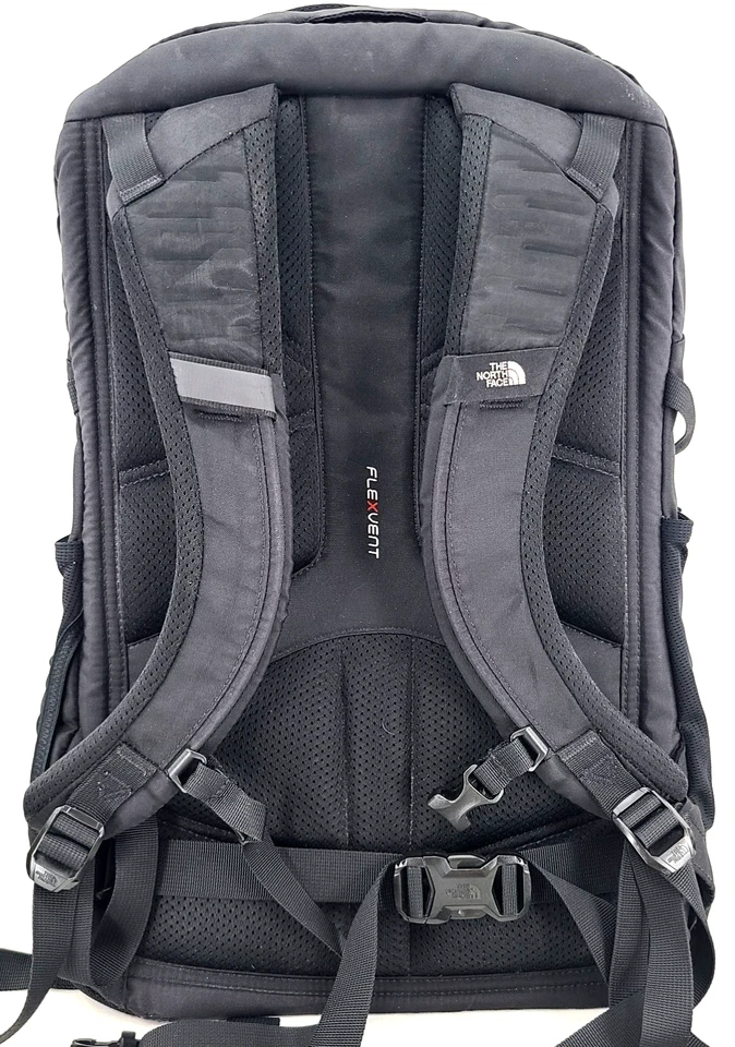 The North Face Recon Black Adjustable Strap Zip-Up Padded Laptop Bag Backpack - Image 2 of 4