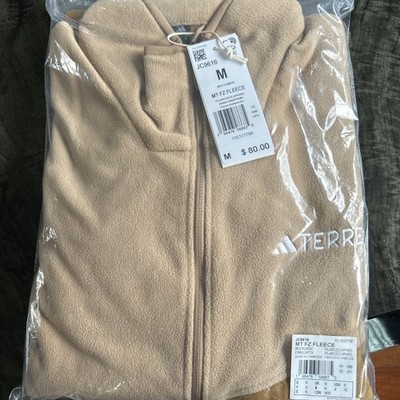 BNWT MEN ADIDAS TERREX MULTI FULL-ZIP FLEECE HIKING JACKET BRONZE US MEDIUM (M)