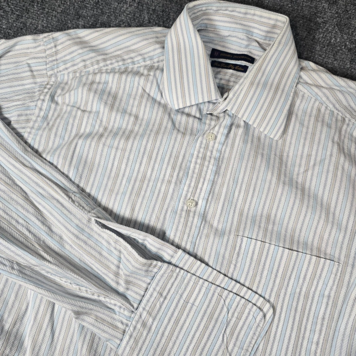 henry jacobson dress shirts New Henry Jacobson dress shirt, 15 1/2neck, 34/35 sleeve, barrel cuffs