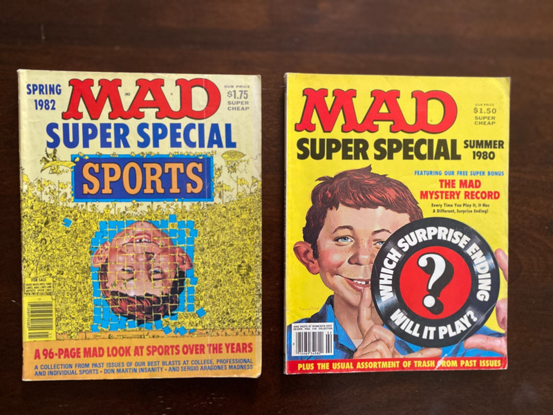 Collectible Lot (2) Issues, Mad Mag. See Pict. VG Condition--Great Stuff