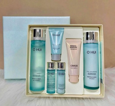 OHUI Miracle Aqua Skin care Duo Special Set for Combination & Oily Skin K-Beauty