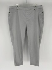 Style Co Light Blue Pull On Stretch Waist Skinny Capri Jeans Women s Size PL