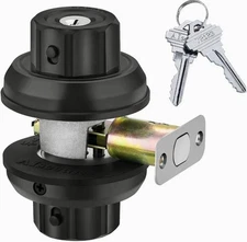 EASlLOK Deadbolt Keyless Twist-2-Lock Heavy Duty Black Matte Zinc Alloy