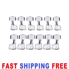 3R3L/6R6L Guitar Tuners String Tuning Pegs Keys Sealed Machine Heads Chrome