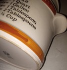 Vtg 1970's FTD Ceramic 6" Floral Crock Utensils Measurement Conversion Portugal — photo 3