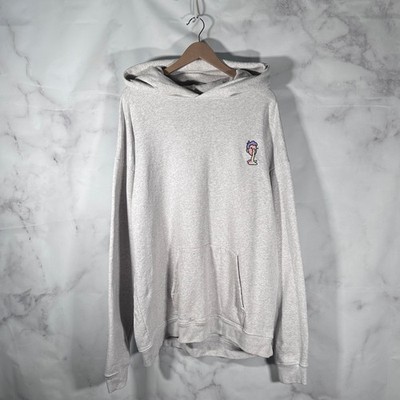 The Doodles Hoodie NFT Grey Ecocycle Embroidered Sweatshirt Size XL Streetwear