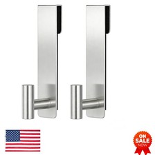 Shower Door Hooks 7.5 Inch Over Glass 3/8 Inch Frameless Towel Robe Hanger 2