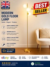 Stockholm Floor Lamp Gold/ Black Colour Mordarn Lamp for Living Room / Bedrooms