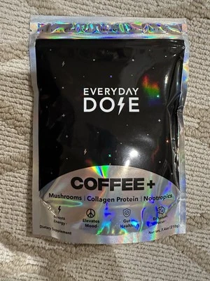 EVERYDAY DOSE Mushroom Coffee Nootropics 7.4 oz 30 Servings!