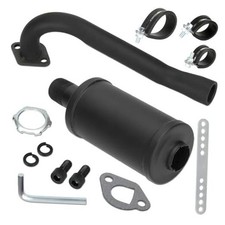 Exhaust Pipe Muffler Silencer Kit for Non Hemi Predator 212cc 196cc Black