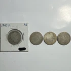 1897 Barber Quarter plus 3 (4 total) Barber Quarters Silver Lot circulated