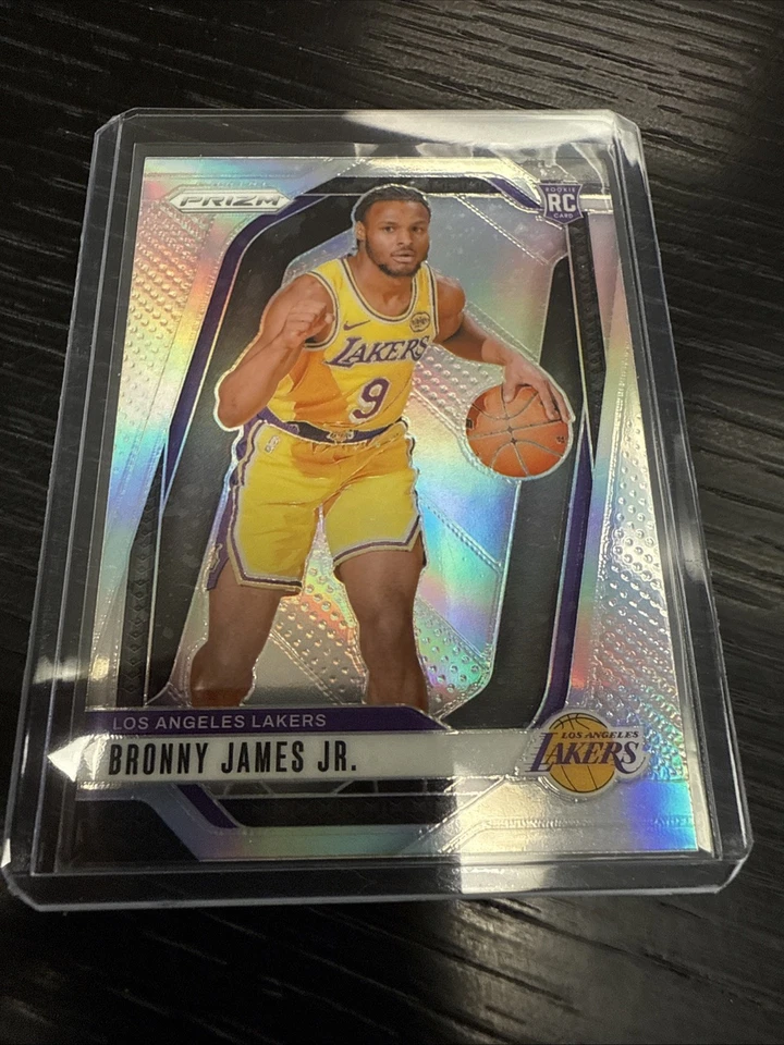 2024 Panini Prizm Rui Hachimura China Black White Panda SSP Bronny James Silver - Image 4 of 4