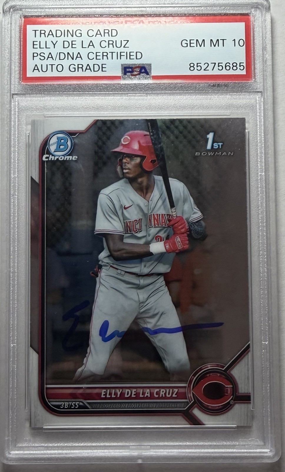 2022 Bowman Chrome Elly De La Cruz 1st Bowman Auto PSA 10 PSA/DNA #BCP-50